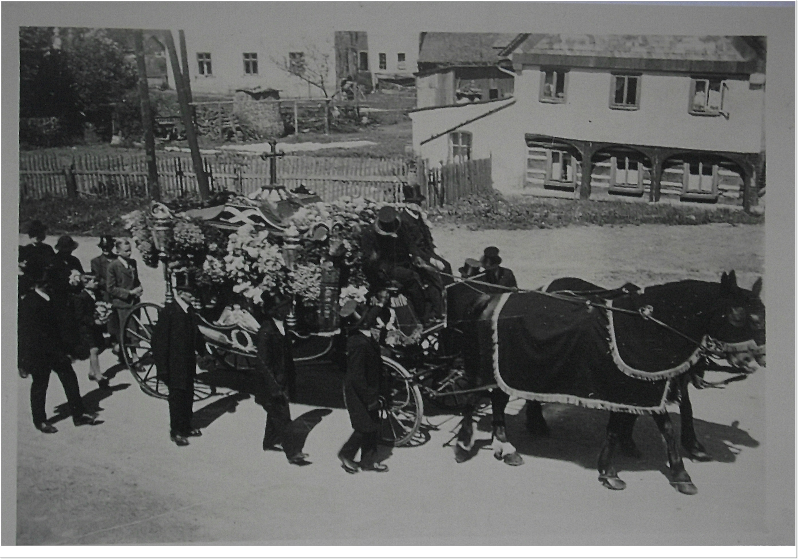 Smuteční fiakr - archiv Rudi Jarisch