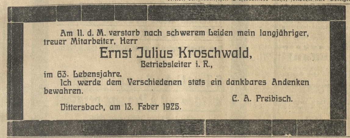 J. Kroschwald archiv Petra Krause