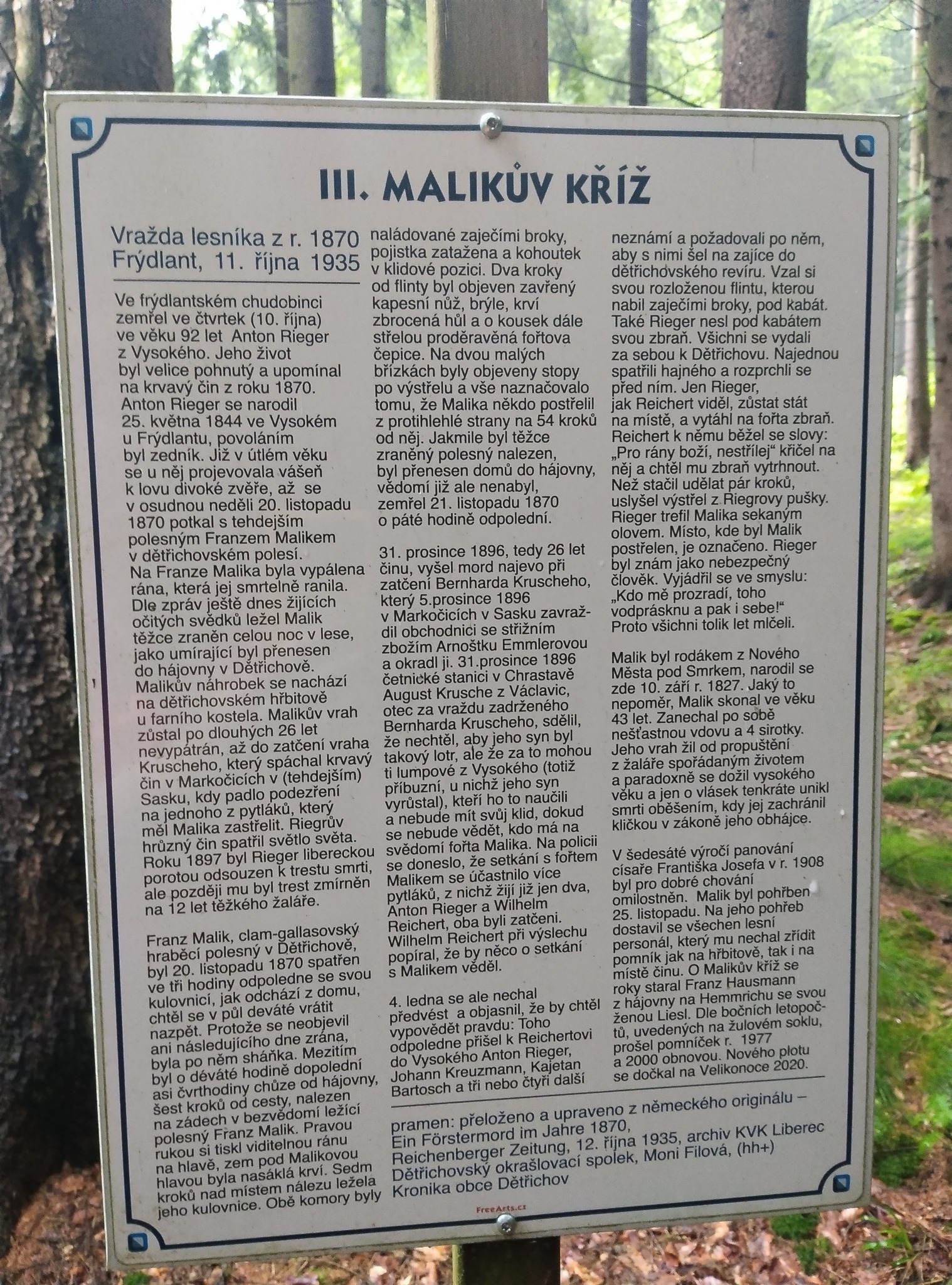 III. Malikův kříž